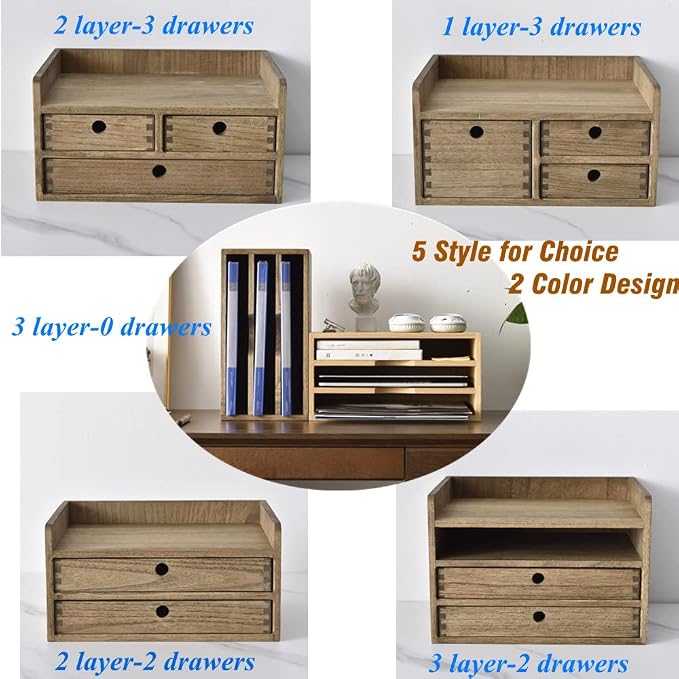 KIRIGEN Wood Organizer Shelf - Image 8