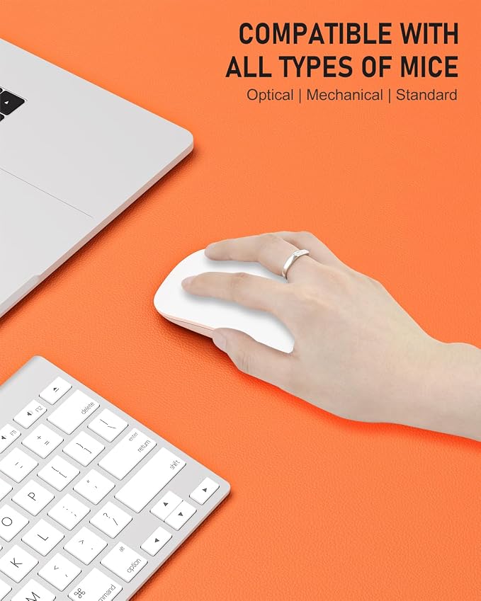 Desk Pad, 35.5" x 17" PU Leather Non-Slip Desk Mat Large Mouse Pad - Image 4