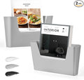 JOMOLA No Drilling File Holder 2 Pack Mail Organizer Wall Mount File Organizer by JOMOLA