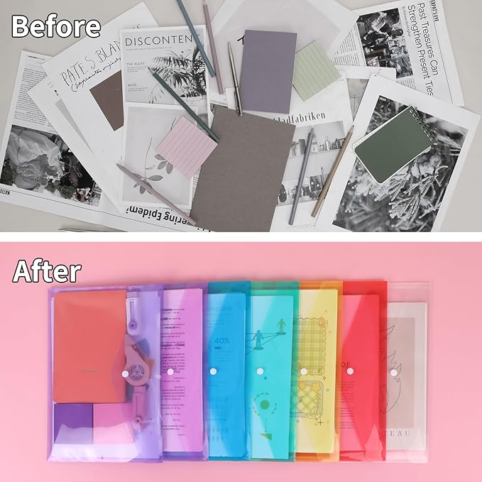EOOUT 14pcs Plastic Envelopes, Plastic Folders - Image 5