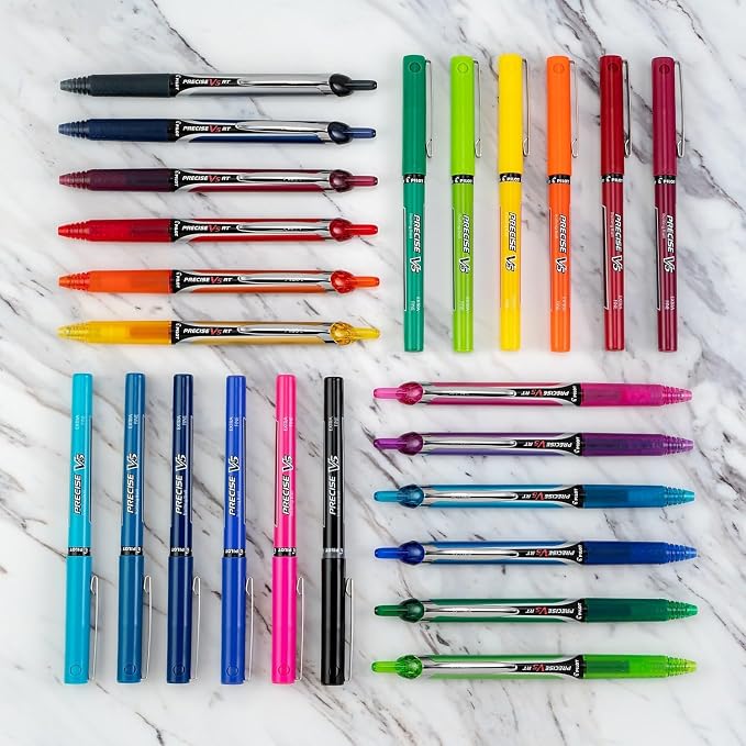 Pilot Precise V5 RT Refillable & Retractable Rolling Ball Pens, Extra Fine Point - Image 4