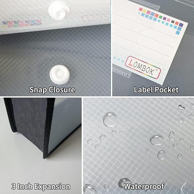 YoeeJob Plastic File Folders Legal Size Expandable Document Folder - Image 6