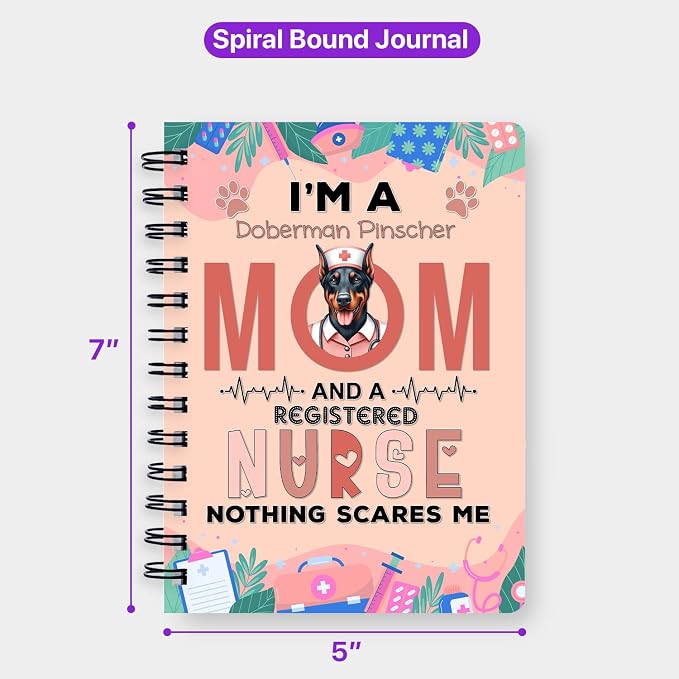 Ninety3POD I'm a Doberman Pinscher Mom and a Registered Nurse Nothing Scares Me - Image 5