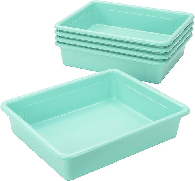 Storex Letter Size Flat Storage Tray – Organizer Bin - Image 5