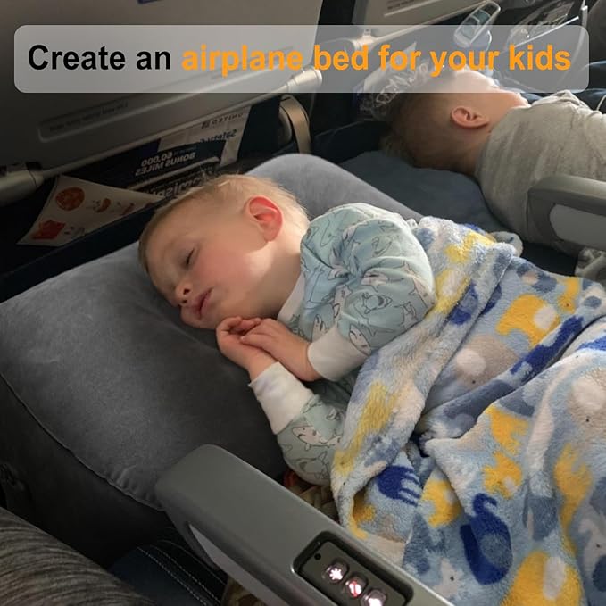 Maliton Inflatable Travel Foot Rest Pillow | Airplane Bed - Image 3
