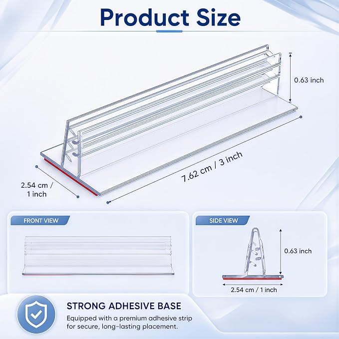 Fulmoon 400 Pcs Sign Holder, Adhesive Base Sign Holders Multiple Uses - Image 2