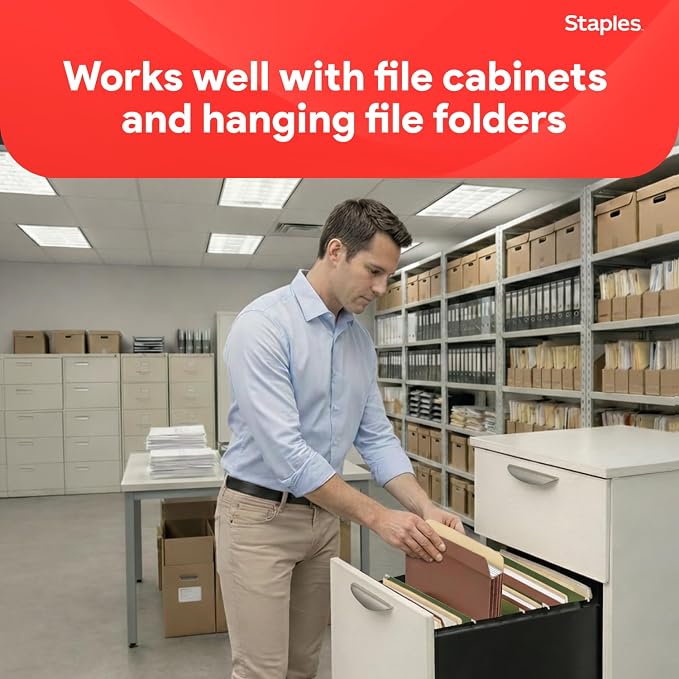 Staples Reinforced Expanding File Pockets, Legal Size, 3.5‑Inch Expansion - Image 4