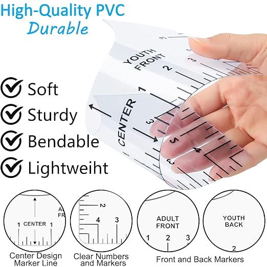 10 PCS Tshirt-Ruler Guide, T-Shirt Measurement Tools - Image 7