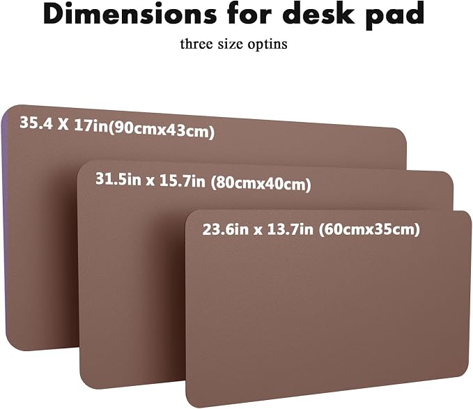 YSAGi Double-Sided Desk Pad, 31.5"x15.7"Leather Desk Mat, Eco Cork Desk Pad - Image 7