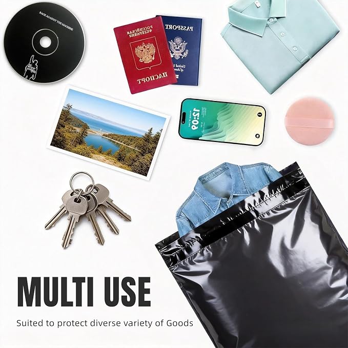 19"x24" Poly Mailers，Black Shipping and Envelope Bags Pack of 12 - Image 7