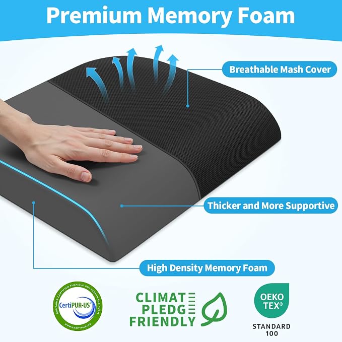 TranquilRelax Large Seat Cushion, Memory Foam Cushion - Image 2