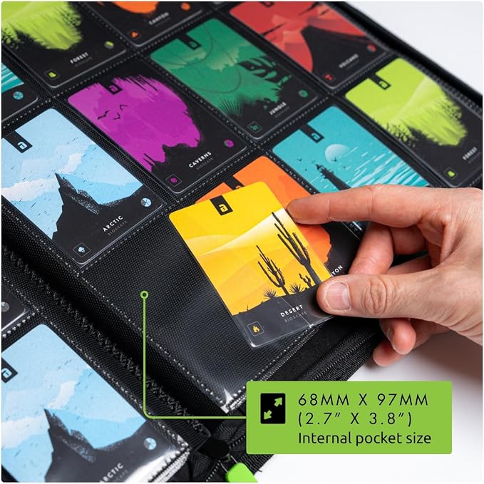 Vault X 12 Pocket Zip Binder, 480 Cards, Exo-Tec Material, 20 Side-Loading Pages - Image 5