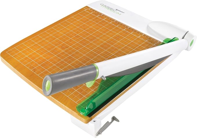 Westcott 16717 12-Inch CarboTitanium Wood Base Guillotine Paper Cutter - Image 5