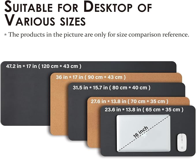 Cork Desk Mat - Small Dual-Sided Desk Pad - Image 5