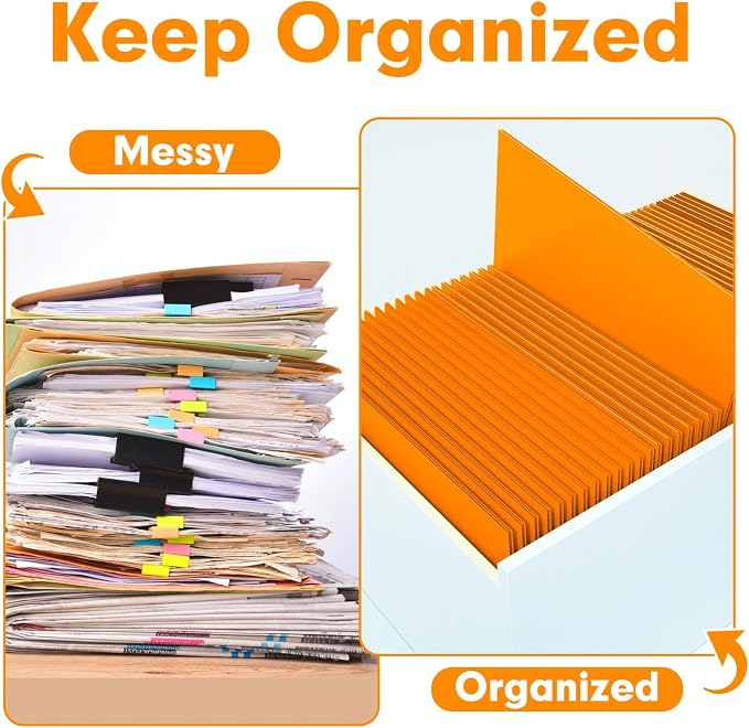 Two Pocket Folders, PANDRI 50 Pack 2 Pocket Folders, Letter Size Paper File - Image 3
