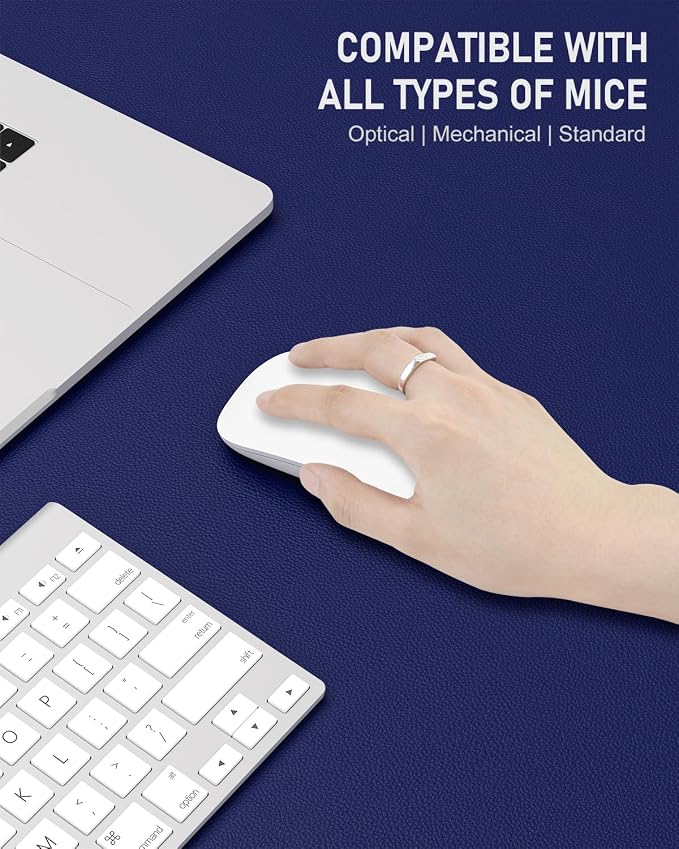 Desk Pad, 23.6" x 13.8" PU Leather Non-Slip Desk Mat Large Mouse Pad - Image 4