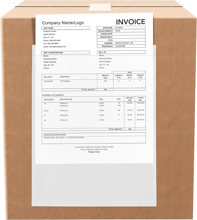 2000 Count 10" x 12" Shipping Label Envelopes, Top Loading by GPI+POLY
