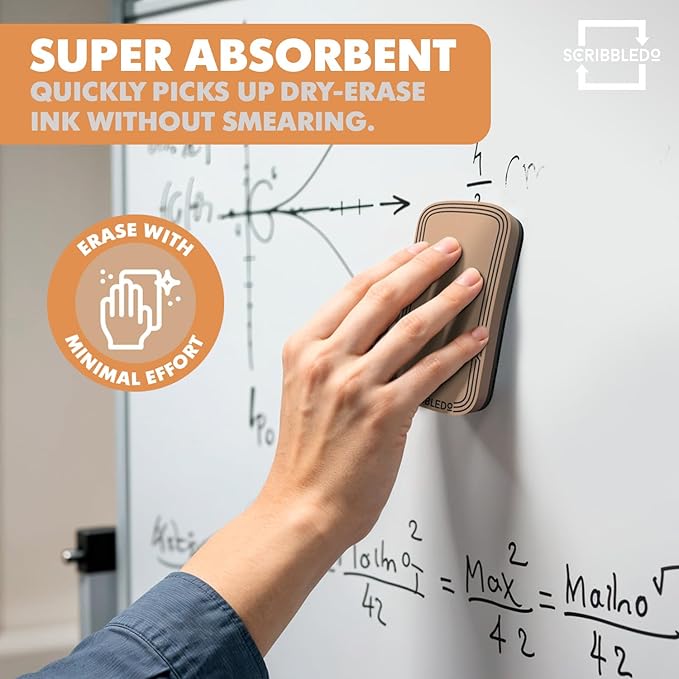 SCRIBBLEDO Boho Magnetic Dry Erase Eraser - Image 6