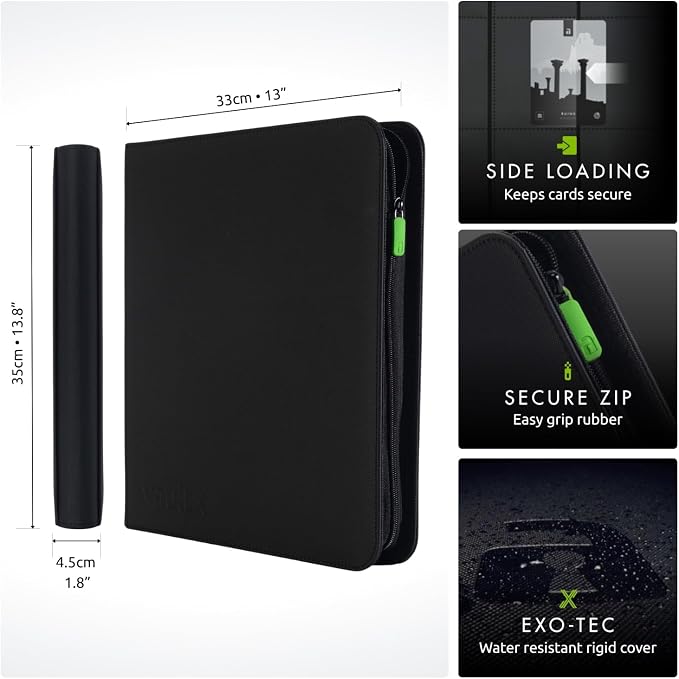 Vault X 12 XL Pocket Zip Binder, 624 Cards, Exo-Tec Material, 26 Side-Loading - Image 2