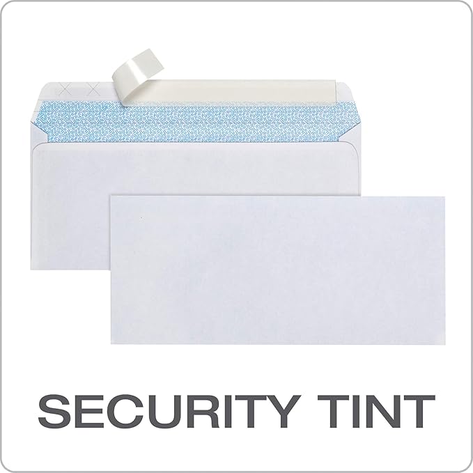 Columbian #10 Security Envelopes, 500 Pack, Self Seal Envelopes - Image 4