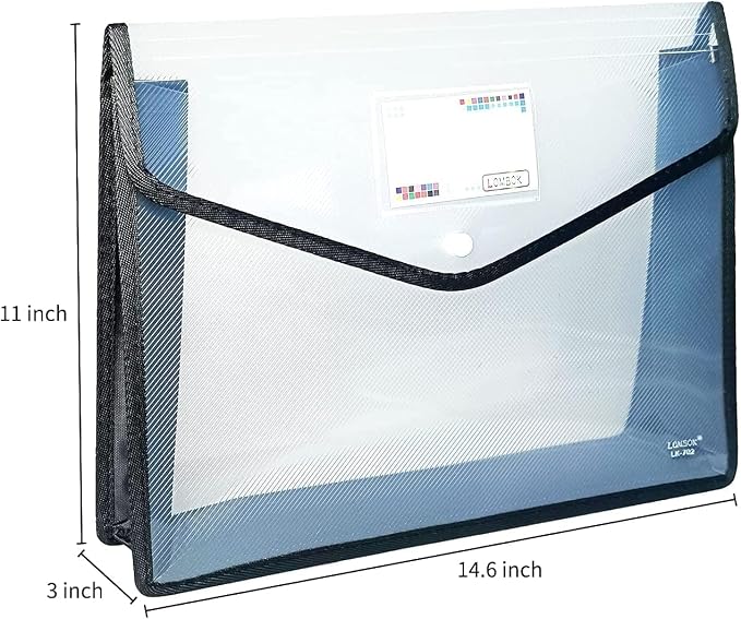 YoeeJob Plastic File Folders Legal Size Expandable Document Folder - Image 2