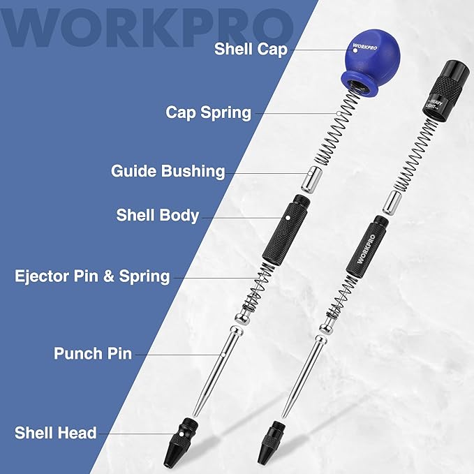 WORKPRO 2PCS Automatic Center Punch - Image 6