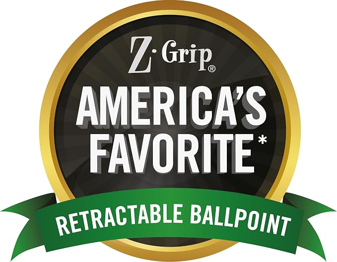 Zebra Pen Z-Grip Retractable Ballpoint Pen, Smooth-Flowing Ink, Fine Point - Image 7