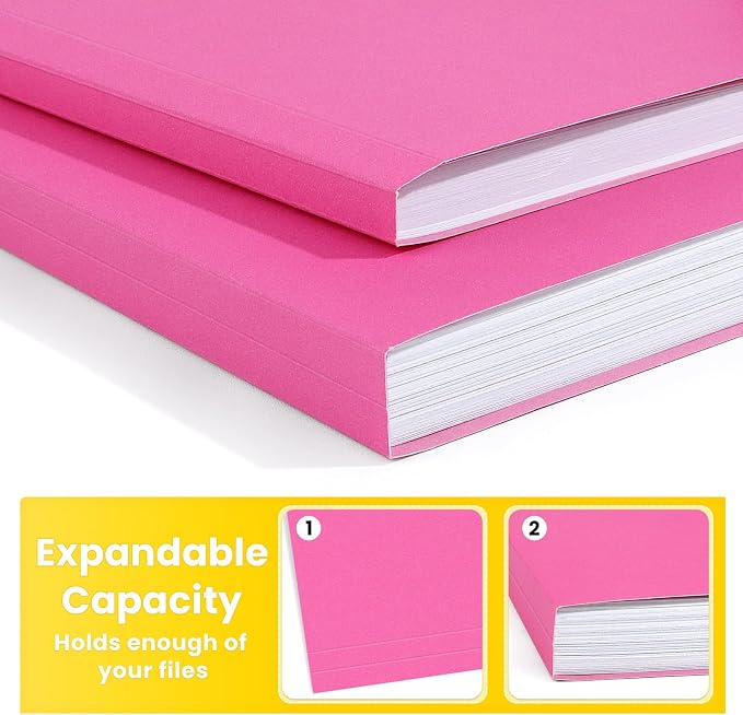 SUNEE File Folders, 30 Pack Manilla Folders 8.5 x 11, Colored File Folders Home - Image 5
