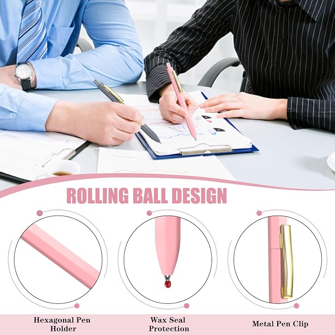 Piochoo Ballpoint Pens, 0.7mm Retractable Pen, Medium Point Pen Set - Image 5