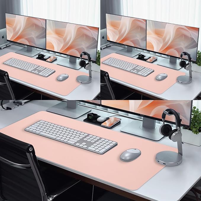 Bloss Leather Desk Pad and Keyboard Wrist Rest, Large Mouse Pad + Keyboard - Image 7