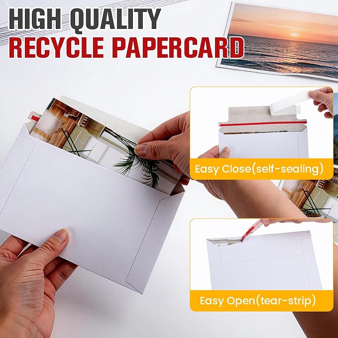 240 Pack Rigid Mailers, Perfect Size Shipping Envelopes - Image 3