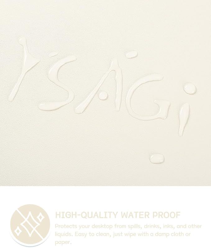 YSAGi Non-Slip Leather Desk Pad, Desk Matt - Image 4