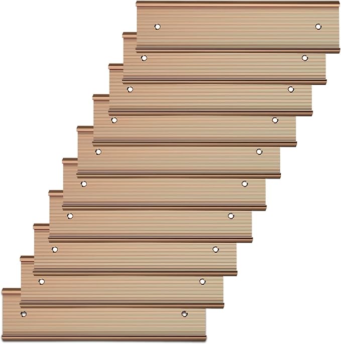 10 Pack Aluminum Name Plate Holders by Unknown