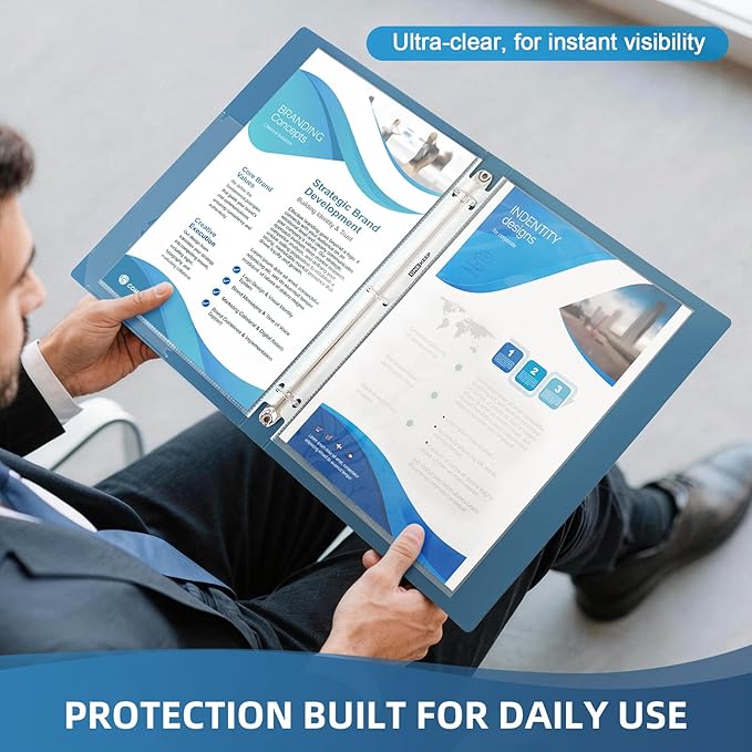 500 Pack Sheet Protectors, Top Loading Reinforced 3-Hole Page | Protectors - Image 6