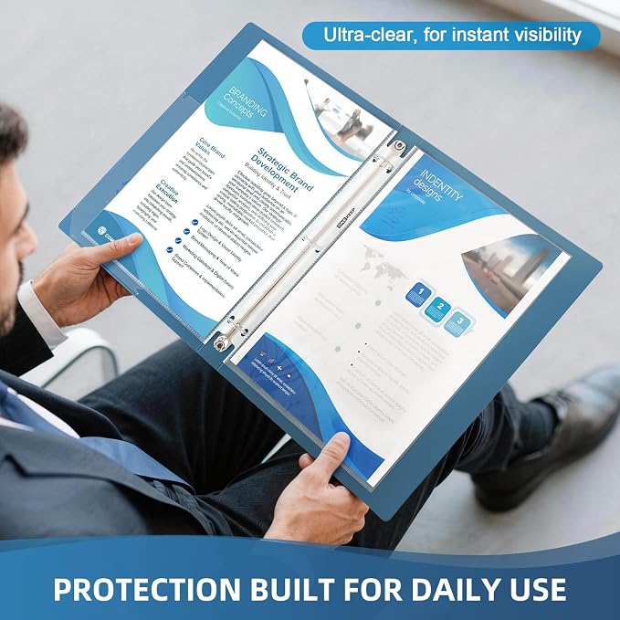 200 Pack Sheet Protectors, Top Loading Reinforced 3-Hole Page | Protectors - Image 6