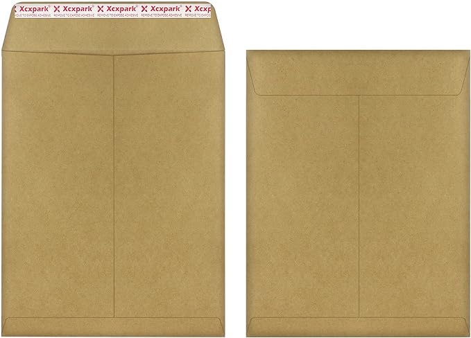 Xxcxpark 120 PCS 9x12 inches Security Catalog Envelopes Printable Self Seal by Xxcxpark