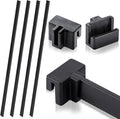 Epakh 12 Pcs PVC Adjustable File Cabinet Rails Set Include 8 Hanging File Rail by Epakh