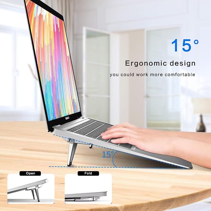 Zinc Alloy Portable Laptop Cooling Pad & Riser - Image 3