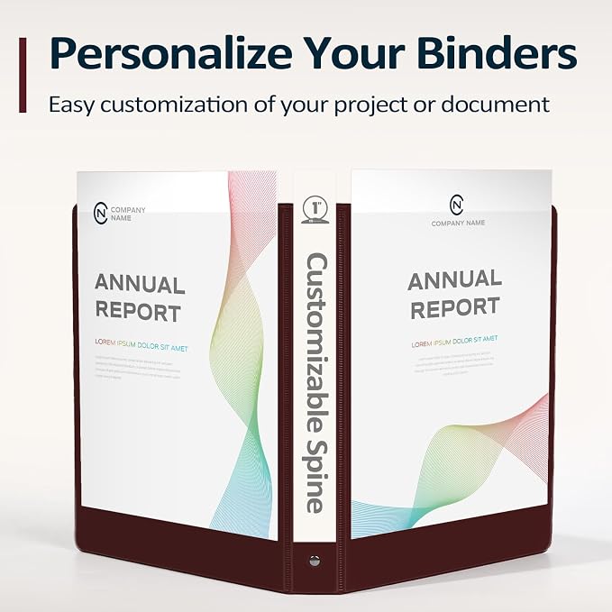 BinderX 1.5 Ring Binder, Sooez Round Ring 1.5 Inch Binders, Fits 325 Sheets of - Image 5