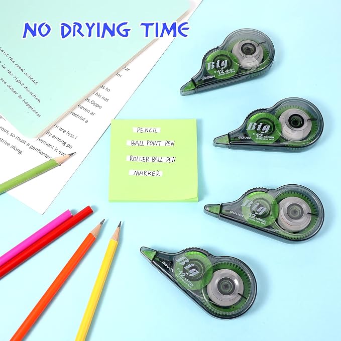 Yexiya 24 Pieces Correction Tapes Original Correction Wide Eraser Applicator - Image 4