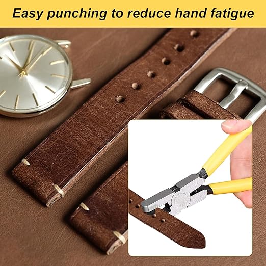 2PCS Band Leather Punching Pliers 2.0mm Belt Punch Tool - Image 3