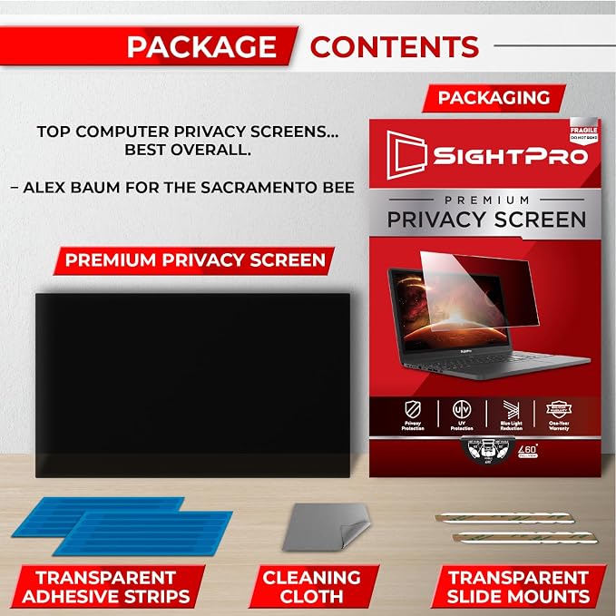 SightPro 14 Inch 16:9 Laptop Privacy Screen Filter - Image 6
