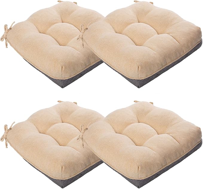 MAGIC ELEPHANT Chair Cushions for Dining Chair, Shredded Memory Foam Kitchen by Magicelephant