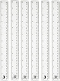 Mr. Pen- Bulk Plastic Rulers, 12 Inch, 6 Pack, Easy-to-Read Markings | by MrPen