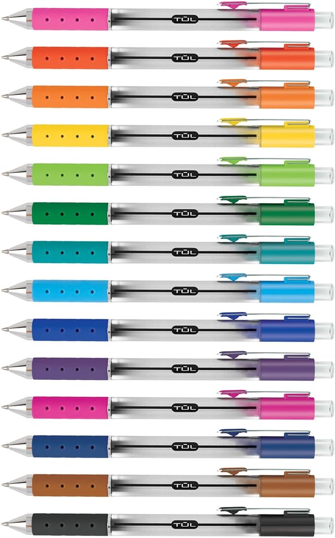 WHJJK TUL Retractable Gel Pens, Bullet Point, 0.7 mm, SG_B01NBW93N6_US - Image 2