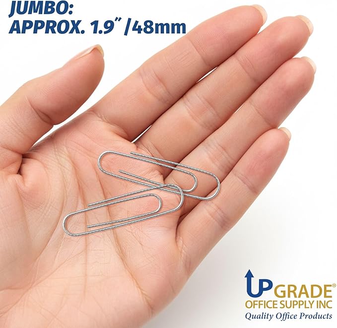 Upgrade Office Supply Jumbo Paper Clips, 10 Boxes of 100, Made in USA - Image 6