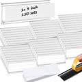 Yexiya 150 Pieces Label Holder Self Adhesive Clear Pocket 3 x 1 Inch Plastic by Yexiya