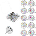 Mabor 30Pcs Decorative Thumb Tacks Glitter Rhinestone Cute Push Pins by Mabor