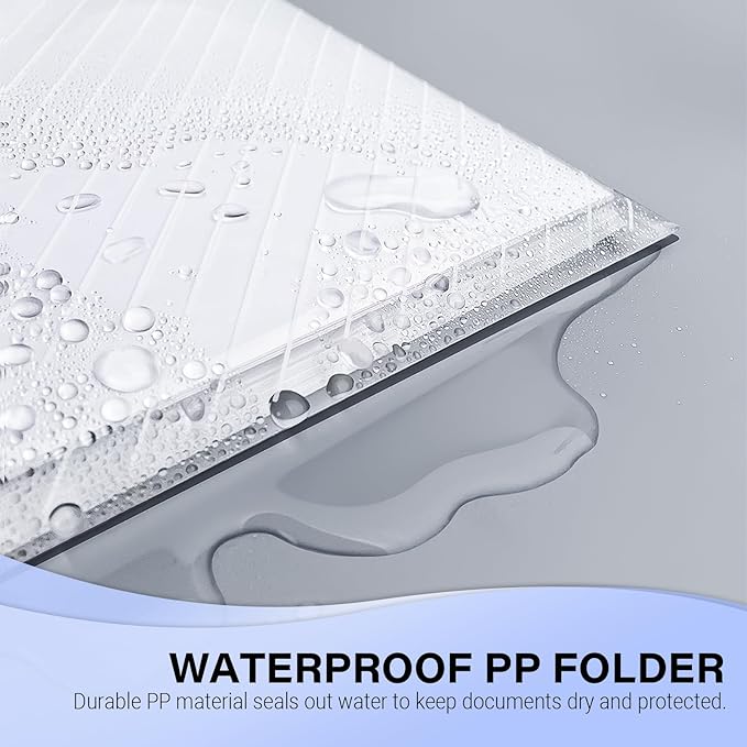 60 Pack, Plastic Envelopes – Transparent Waterproof Reusable File Folders - Image 5