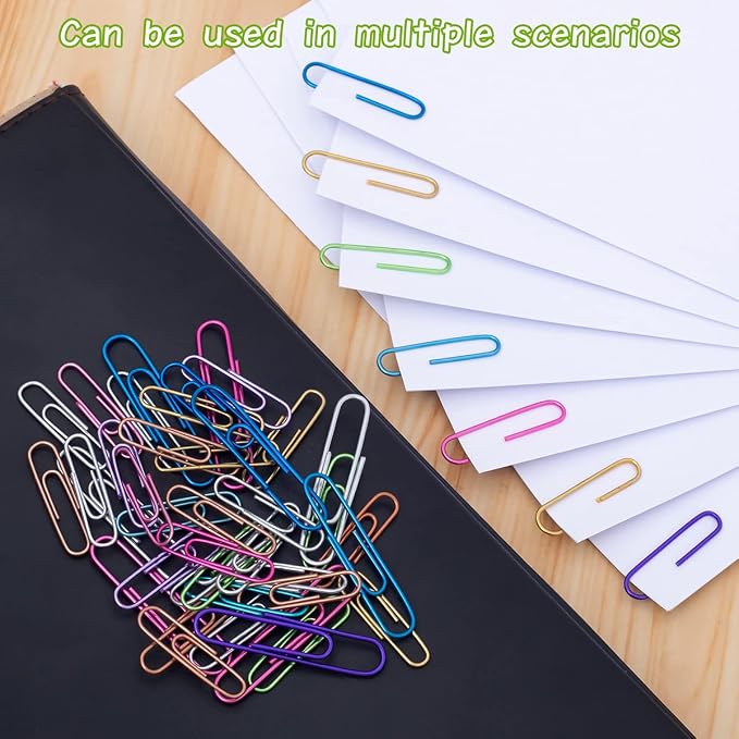 Paper Clips, Large PaperClips Assorted Colors Sizes, Paper Clips - Image 5